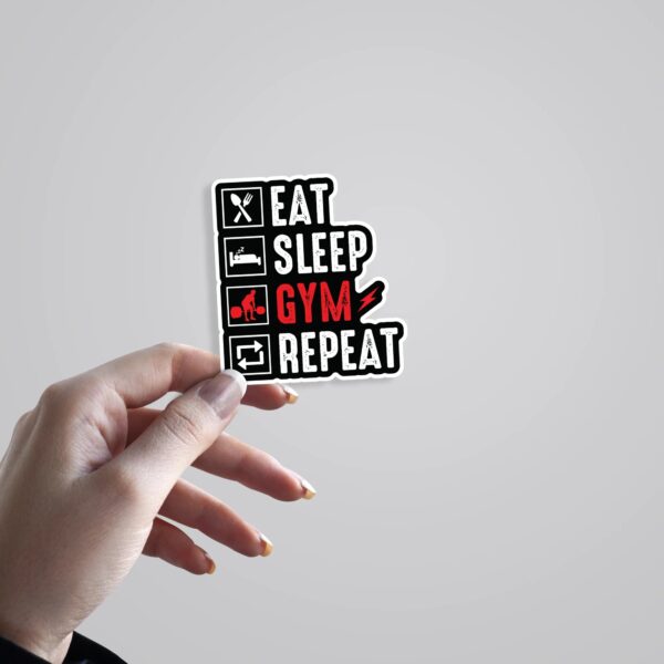 Eat Sleep Gym Repeat Witty Stickers Eat Sleep Gym Repeat Witty Stickers