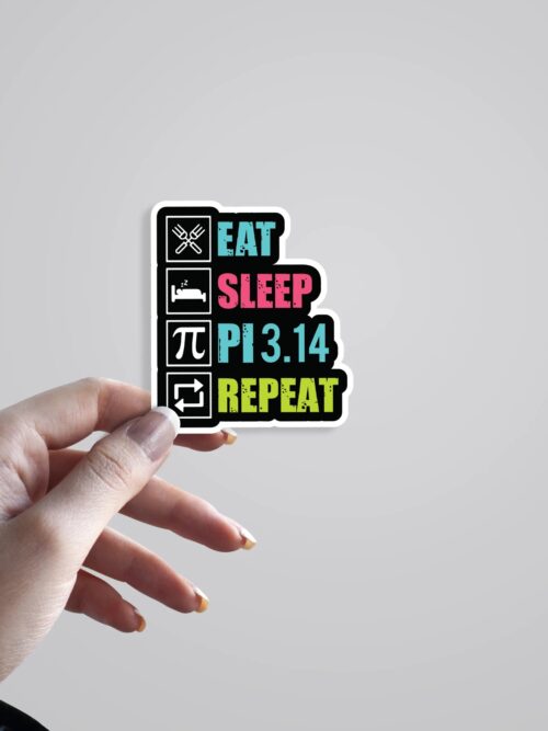 Eat Sleep PI 3.14 Witty Stickers
