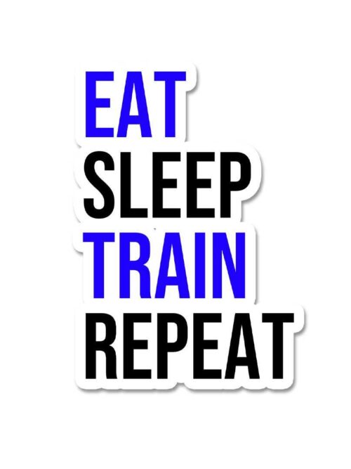 Eat Sleep Train Repeat Sticker