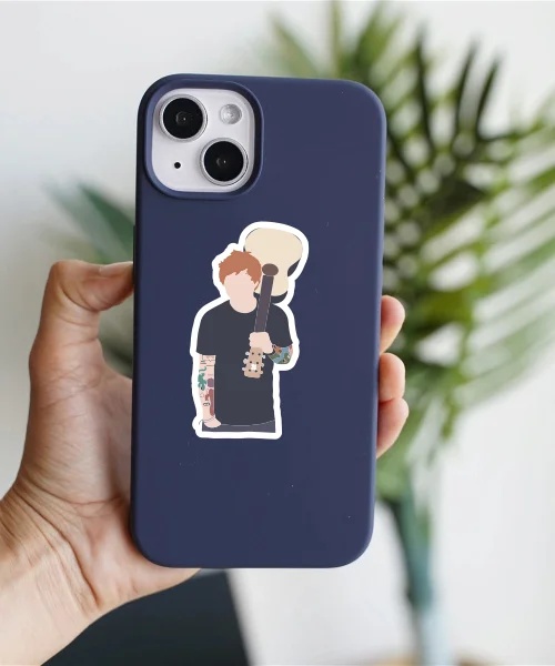 Ed Sheeren With Guitar Sticker