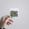 Edinburgh Scenic City View Post Stamp Travels Stickers