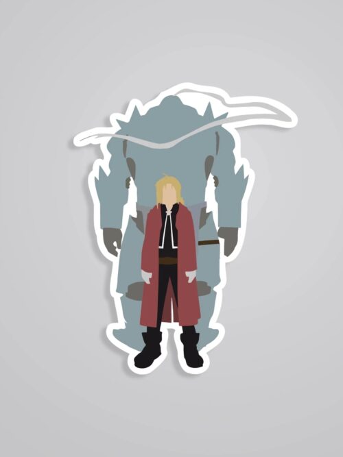 Edward Al Minimalist Anime Stickers