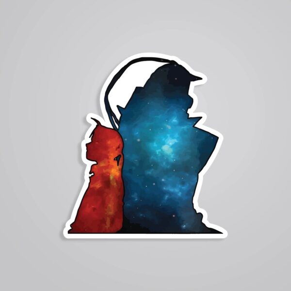 Edward Al Silhouette Anime Stickers Edward Al Silhouette Anime Stickers