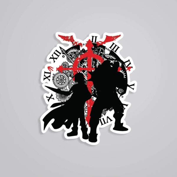 Edward Al In Black Silhouette Anime Stickers Edward Al In Black Silhouette Anime Stickers