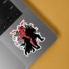 Edward Al In Black Silhouette Anime Stickers