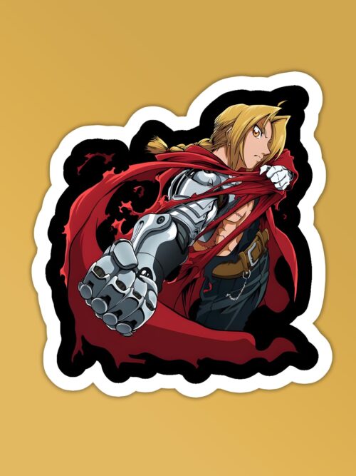 Edward Elric Fullmetal Alchemist Laptop Mobile Stickers