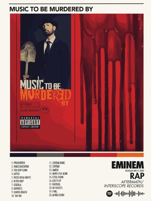 Eminem Music To Be Murdered By Music Poster