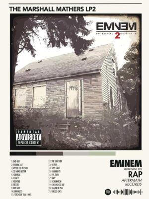 Eminem The Marshall Mathers LP Music Poster