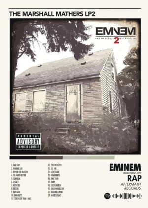 Eminem The Marshall Mathers LP Music Poster