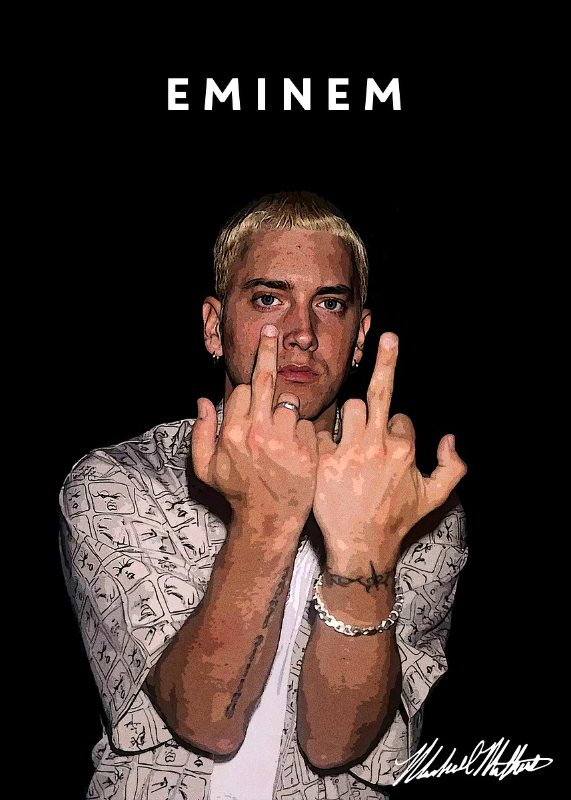 Eminem Music Poster