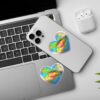 Emotionally Exhausted   Holographic Laptop   Mobile Sticker