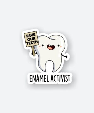Enamel Activist Sticker