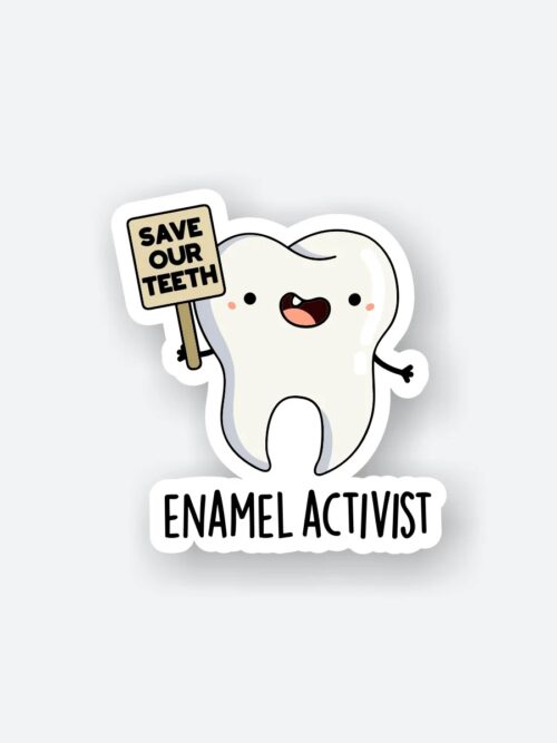 Enamel Activist Sticker