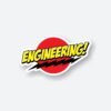Engineering Comic Style Sticker