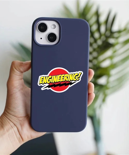 Engineering Comic Style Sticker