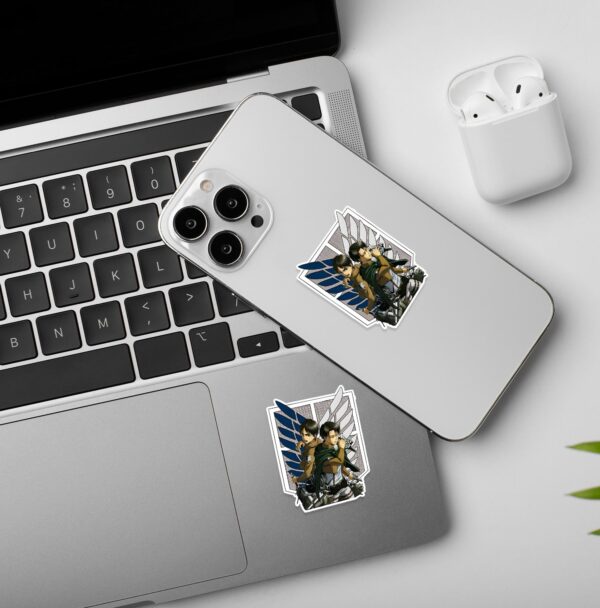 Eren Levi Laptop Mobile Stickers Eren Levi Laptop Mobile Stickers