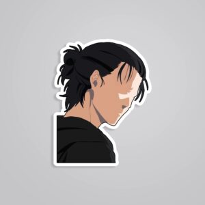 Eren Minimalist Aot Anime Stickers Eren Minimalist Aot Anime Stickers