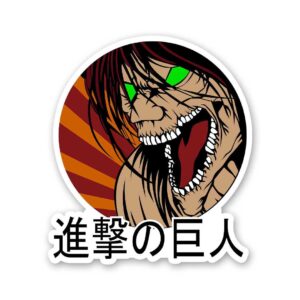 Eren Scary Face Sticker Eren Scary Face Sticker