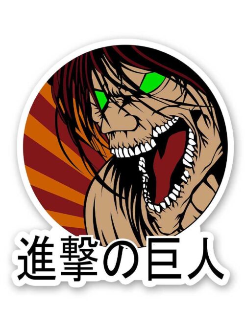 Eren Scary Face Sticker