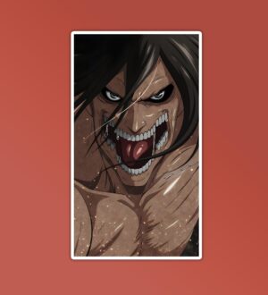 Eren Yeager Titan Laptop Mobile Stickers Eren Yeager Titan Laptop Mobile Stickers