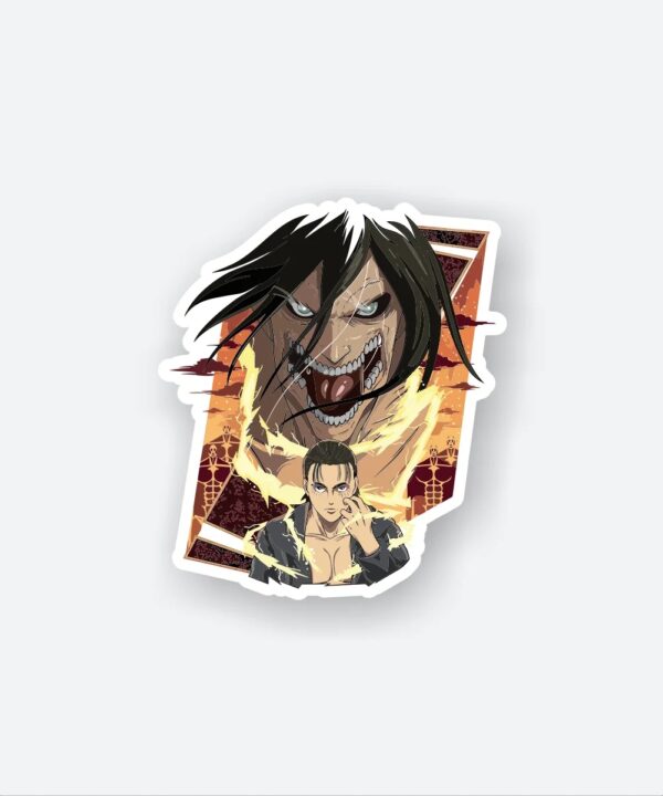 Eren Attack Titan Sticker Eren Attack Titan Sticker