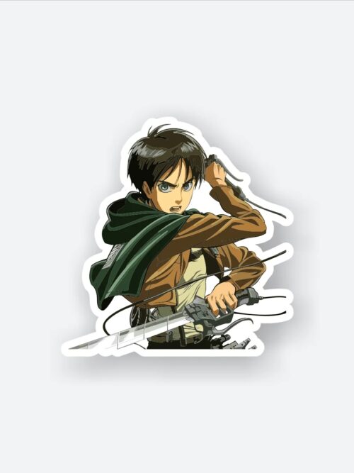 Eren In Battle Gear Sticker