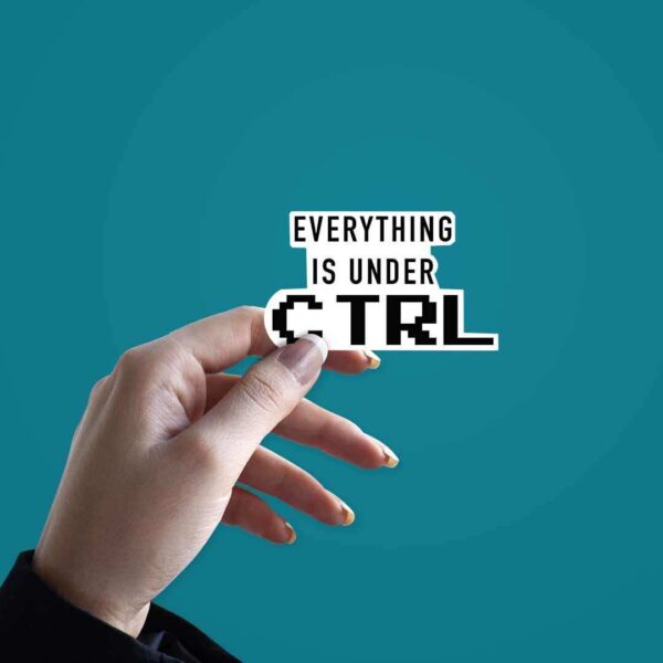 Every Thing Is Under CTRL Sticker