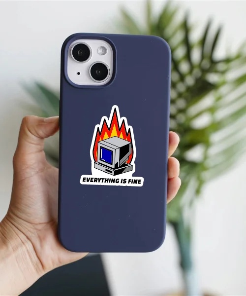 Everything Is Fine Sticker Everything Is Fine Sticker