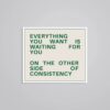 Everything You Want Is Waiting For You Motivational Stickers