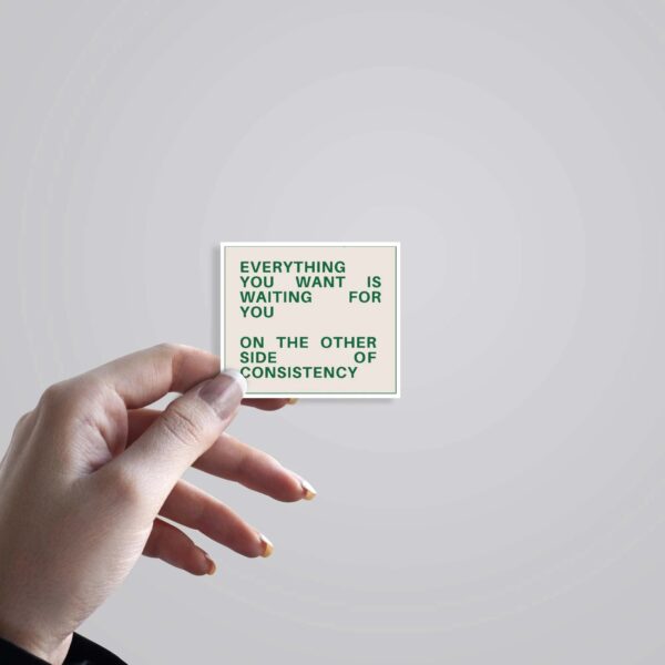 Everything You Want Is Waiting For You Motivational Stickers