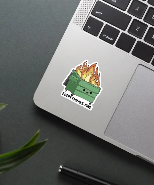 Everythings Fine Sticker Everythings Fine Sticker