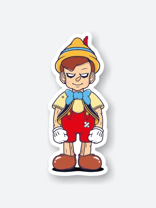 Evil Pinocchio Sticker