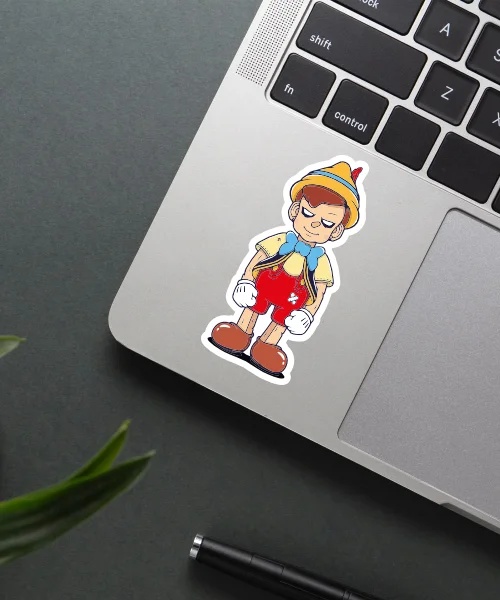 Evil Pinocchio Sticker