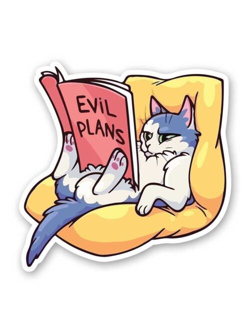Evil Plans Sticker