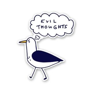 Evil Thoughts Sticker Evil Thoughts Sticker