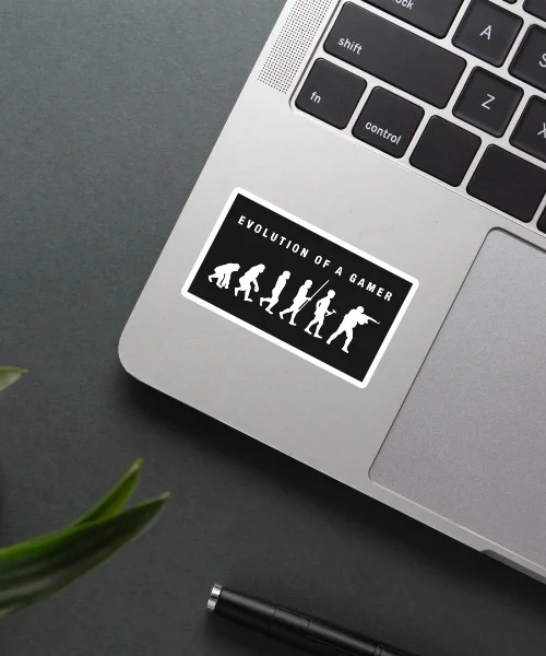 Evolution Of A Gamer Sticker