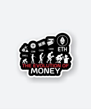 Evolution Of Money Sticker