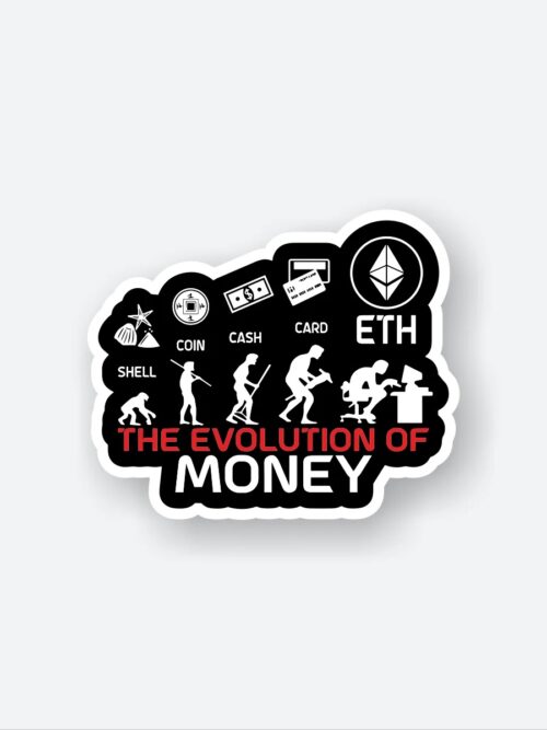 Evolution Of Money Sticker