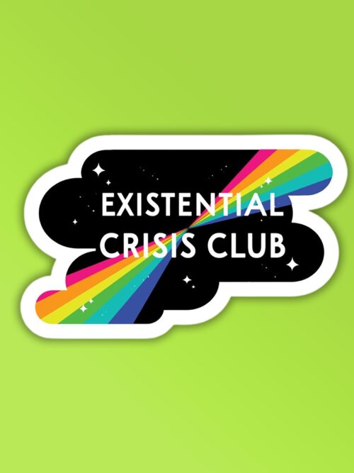 Existential Crisis   Laptop Mobile Sticker