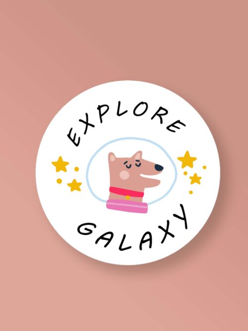 Explore Galaxy Space Stickers