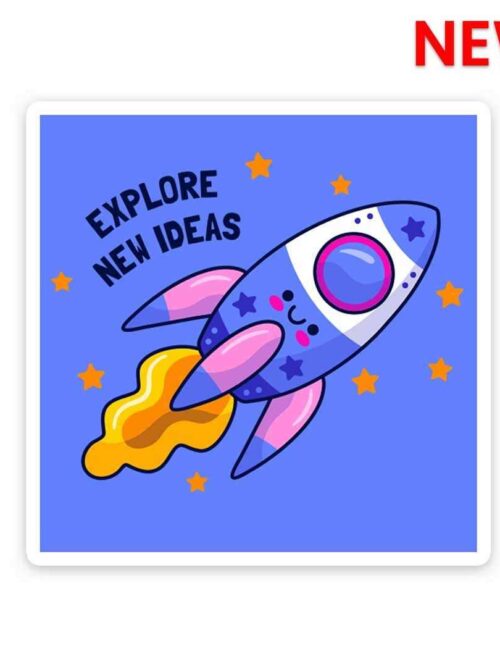 Explore New Ideas Sticker
