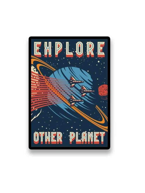 Explore Other Planet Sticker