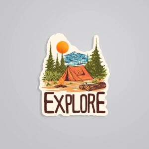 Explore The Wild Travels Stickers