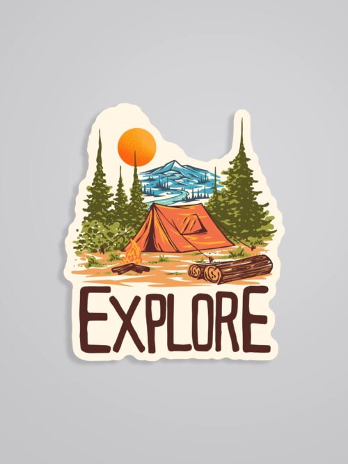 Explore The Wild Travels Stickers
