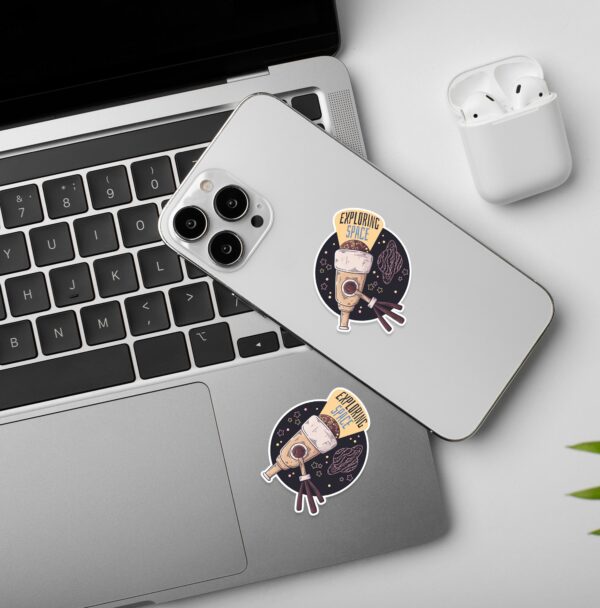 Exploring Space Laptop And Mobile Stickers Exploring Space Laptop And Mobile Stickers