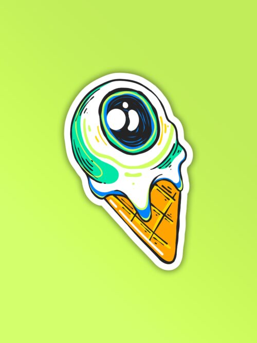 Eye Scream Sticker