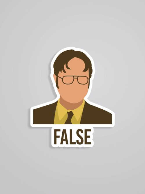 False TV Shows Stickers