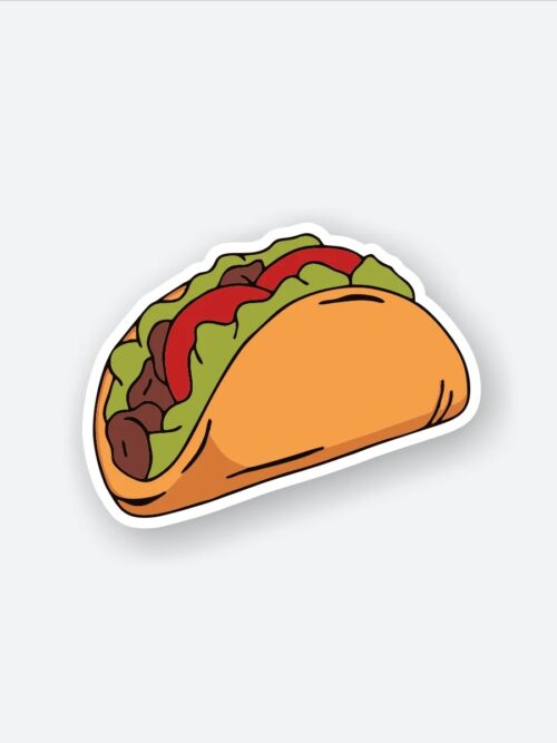Fast Food Taco Sticker