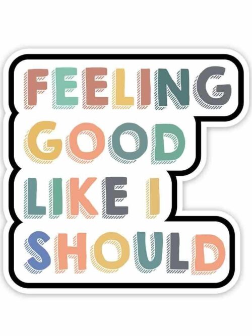 Feeling Good Like I Should Sticker