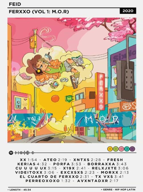 Feid Ferxxo Vol 1 MOR Music Poster